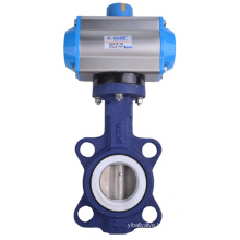 Stainless Steel D671X Series NBR Iron Disc Pneumatic Wafer Butterfly Valve